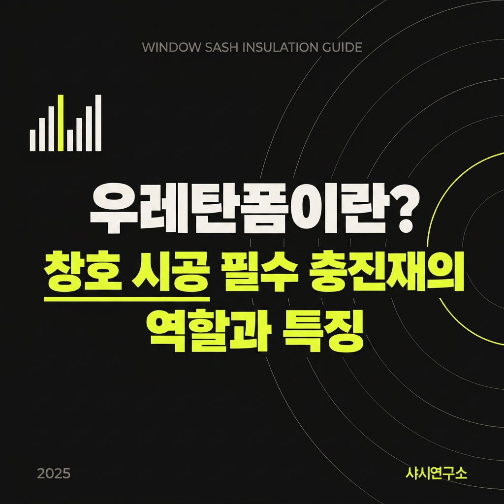 우레탄폼이란? 창호 시공 필수 충진재의 역할과 특징 대표 사진