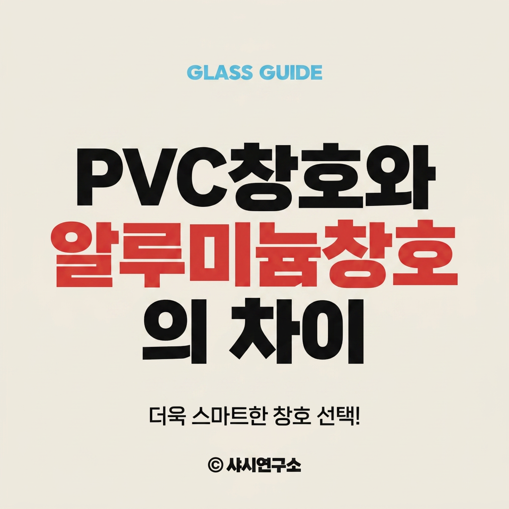 PVC창호와 알루미늄창호의 차이 대표 사진